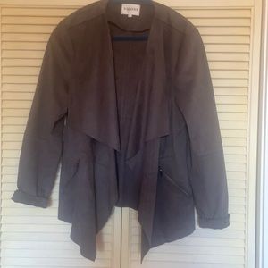 Faux suede jacket